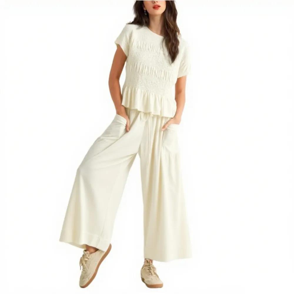 Women's Casual Pocket Two-Piece Set