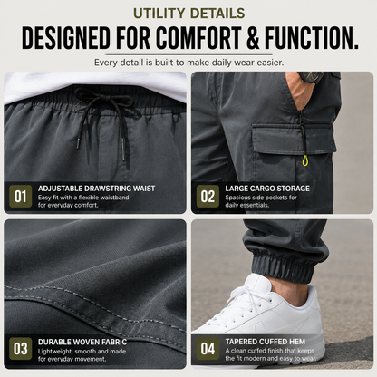 Men’s Multi-Pocket Cargo Jogger Pants