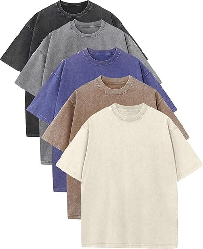 🔥Men's Oversized Vintage Acid-Wash T-Shirt