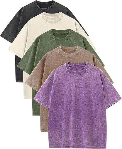 🔥Men's Oversized Vintage Acid-Wash T-Shirt
