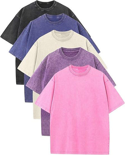🔥Men's Oversized Vintage Acid-Wash T-Shirt