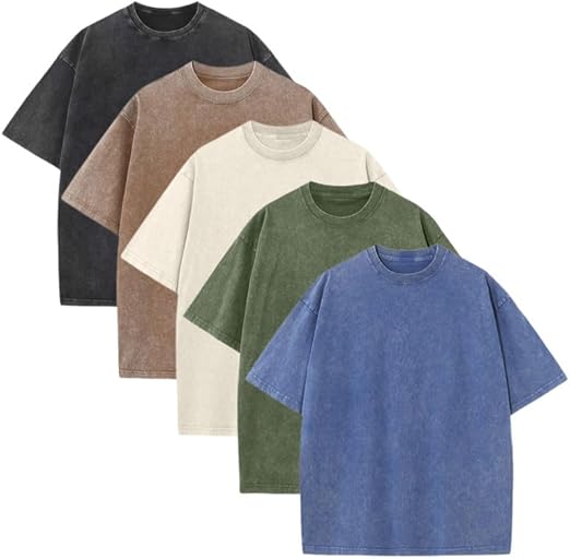🔥Men's Oversized Vintage Acid-Wash T-Shirt