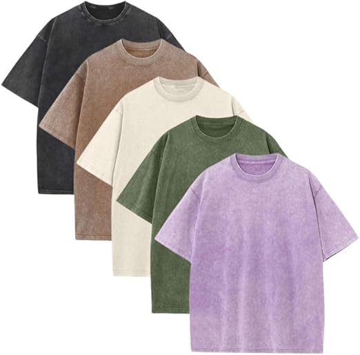 🔥Men's Oversized Vintage Acid-Wash T-Shirt