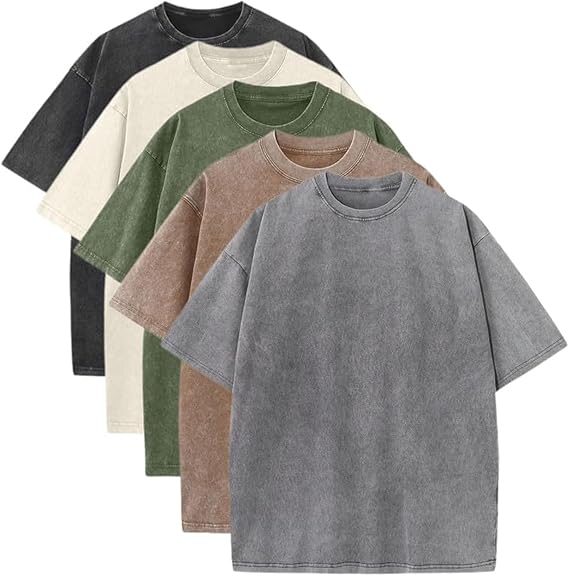 🔥Men's Oversized Vintage Acid-Wash T-Shirt
