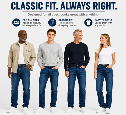 Men's Flex Stretch Slim Straight Jeans