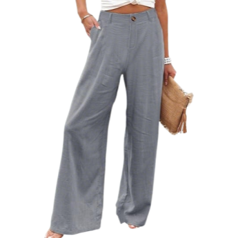 ⚡LAST 2 DAYS⚡- Women’s Casual High Waist Linen Wide Leg Trousers
