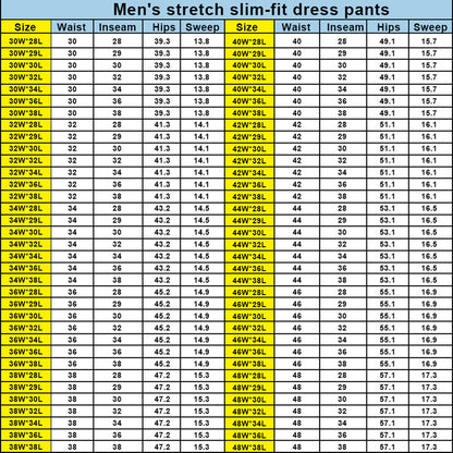 🔥Men's Slim Fit Stretch Golf Pants🔥 10-Pack - All Colors Included, Only $23.99