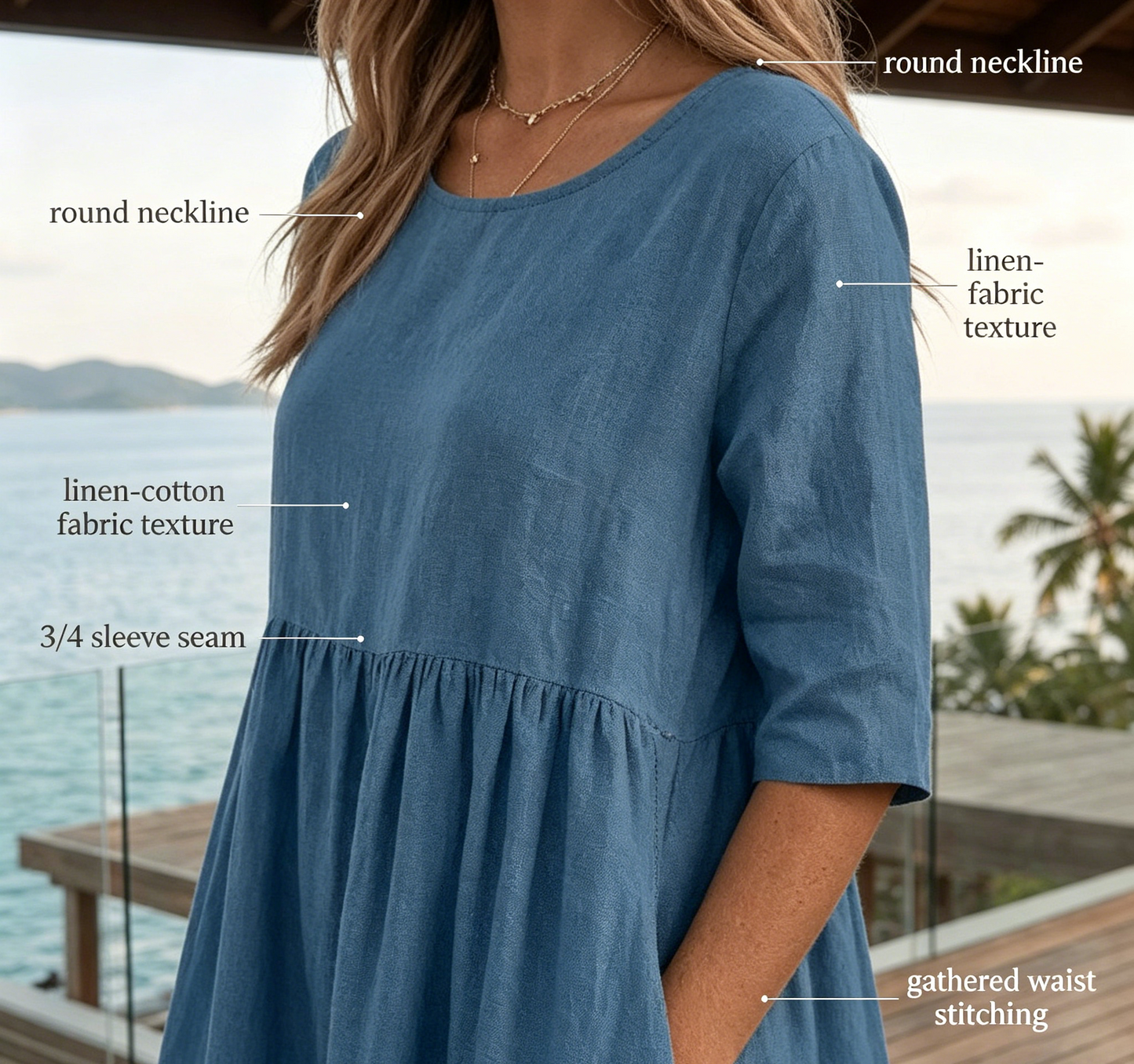 Summer New Cotton and Linen Casual Short Sleeve