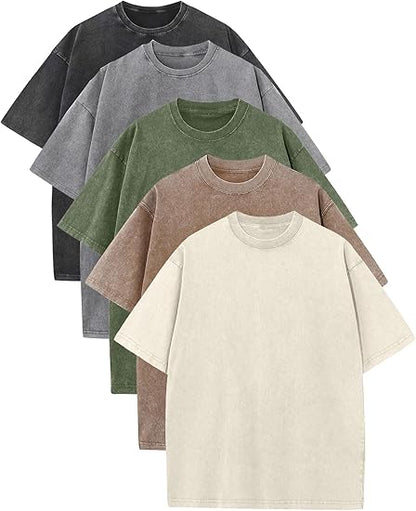 🔥Men's Oversized Vintage Acid-Wash T-Shirt