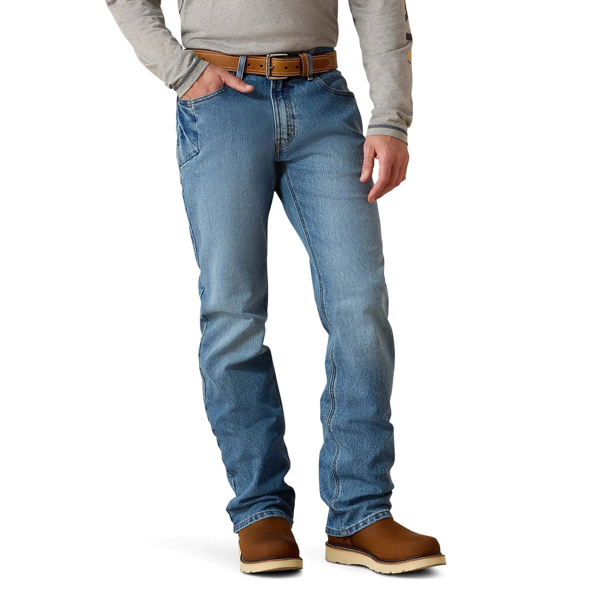 Men's Relaxed Stretch Boot Cut Jeans