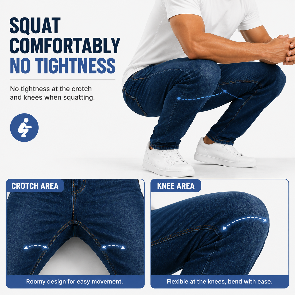 Men's Flex Stretch Slim Straight Jeans