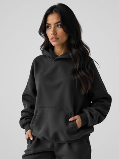 Women's Oversized Hoodies, Casual Fleece Pullover Sweatshirt with Pocket, Long Sleeve Minimalist Fall Clothes for Women