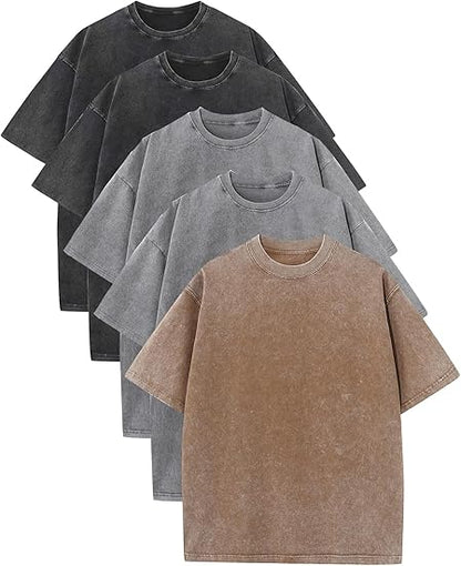 🔥Men's Oversized Vintage Acid-Wash T-Shirt