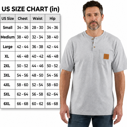 Men’s Heavyweight Pocket Polo – Durable, Comfortable & Built for Everyday Wear
