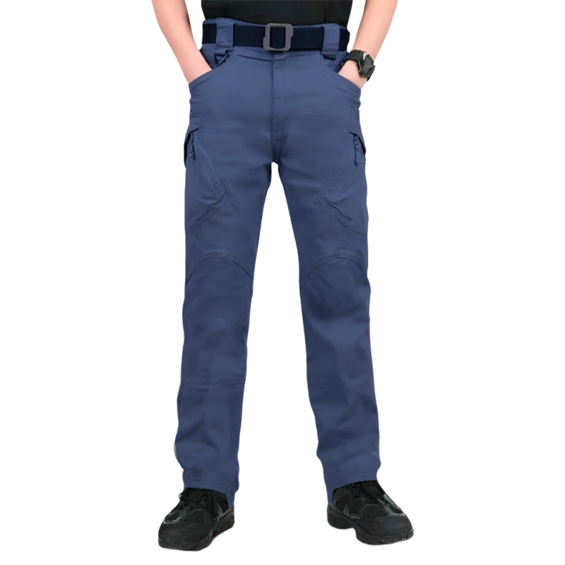 Men's solid color and printed pocket zipper waterproof tactical cargo pants