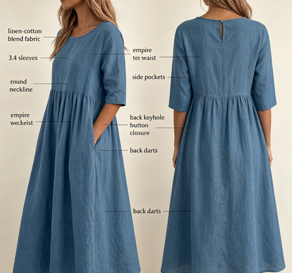 Summer New Cotton and Linen Casual Short Sleeve