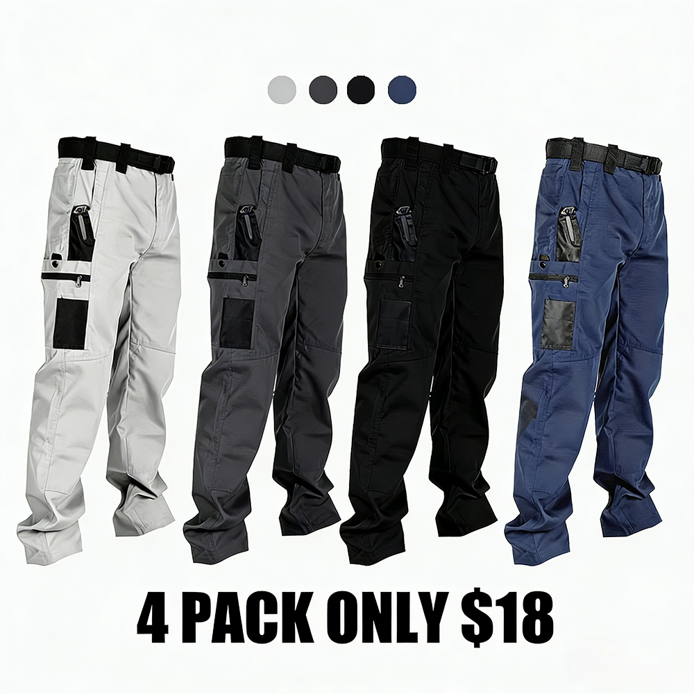 Men's Tactical Cargo Pants-Multi-Pocket Design