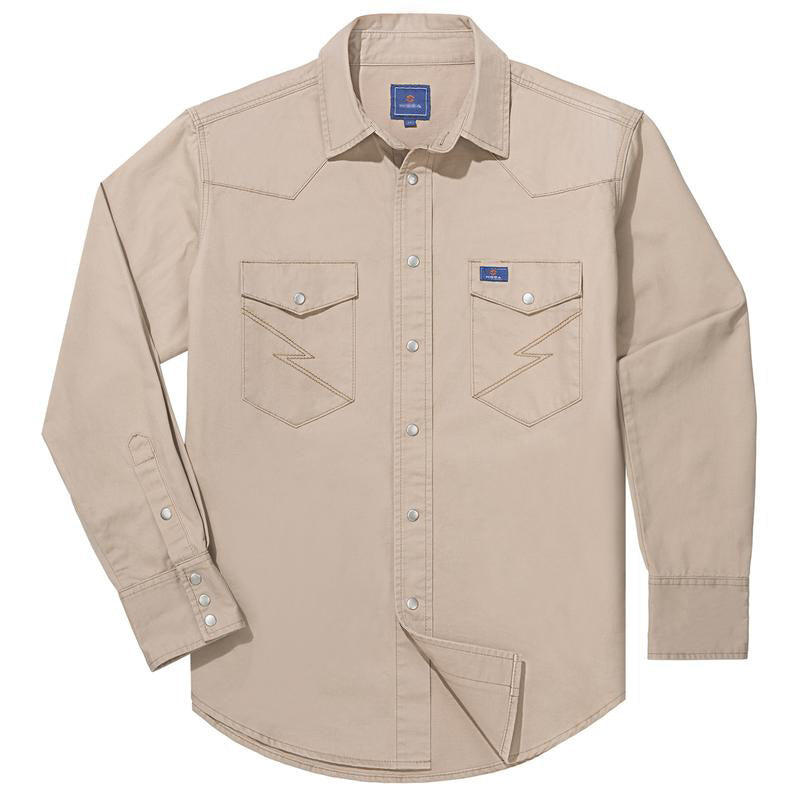 🔥AUGUST HOT-SALE 🔥Men's Long Sleeve Stone-Washed and Pre-Washed Denim Work Shirt