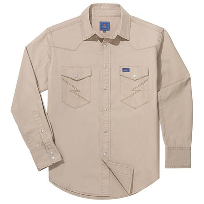 🔥AUGUST HOT-SALE 🔥Men's Long Sleeve Stone-Washed and Pre-Washed Denim Work Shirt
