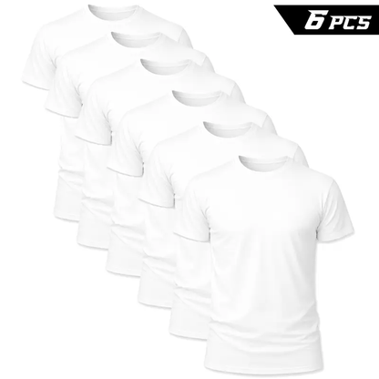 12 Pack Men's Classic Crew Neck T Shirts Soft Short Sleeve Everyday Basics
