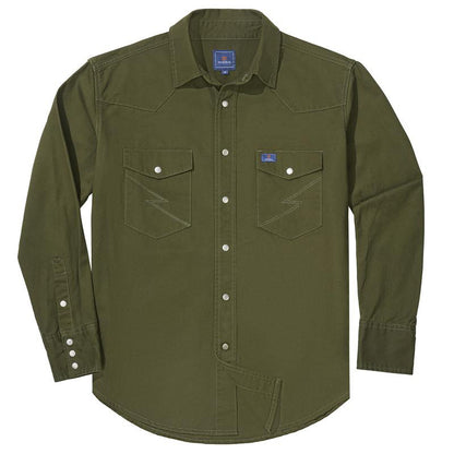 🔥AUGUST HOT-SALE 🔥Men's Long Sleeve Stone-Washed and Pre-Washed Denim Work Shirt