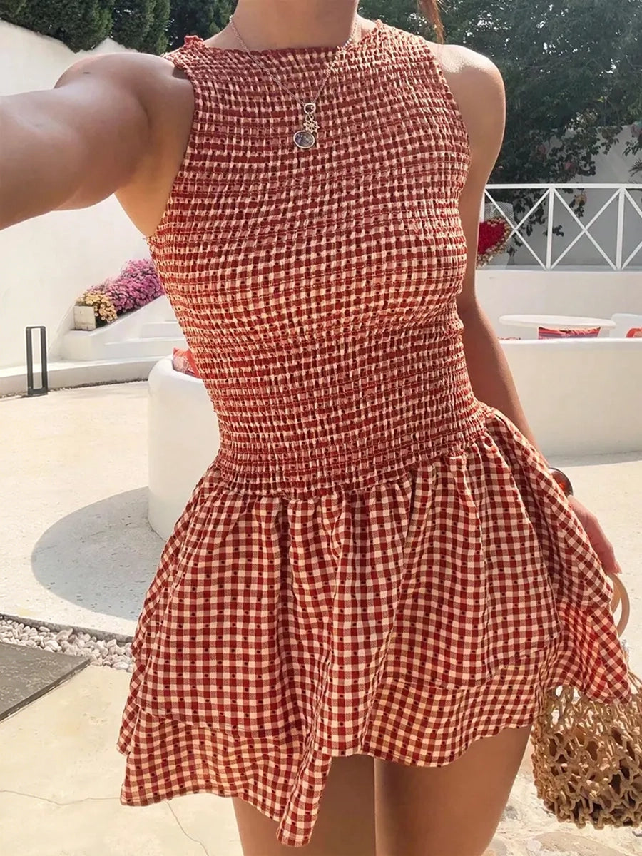 ⏰Hot Sale-Women'S Casual Fashion Sleeveless Short Dress🔥8-Pack - All Colors Included