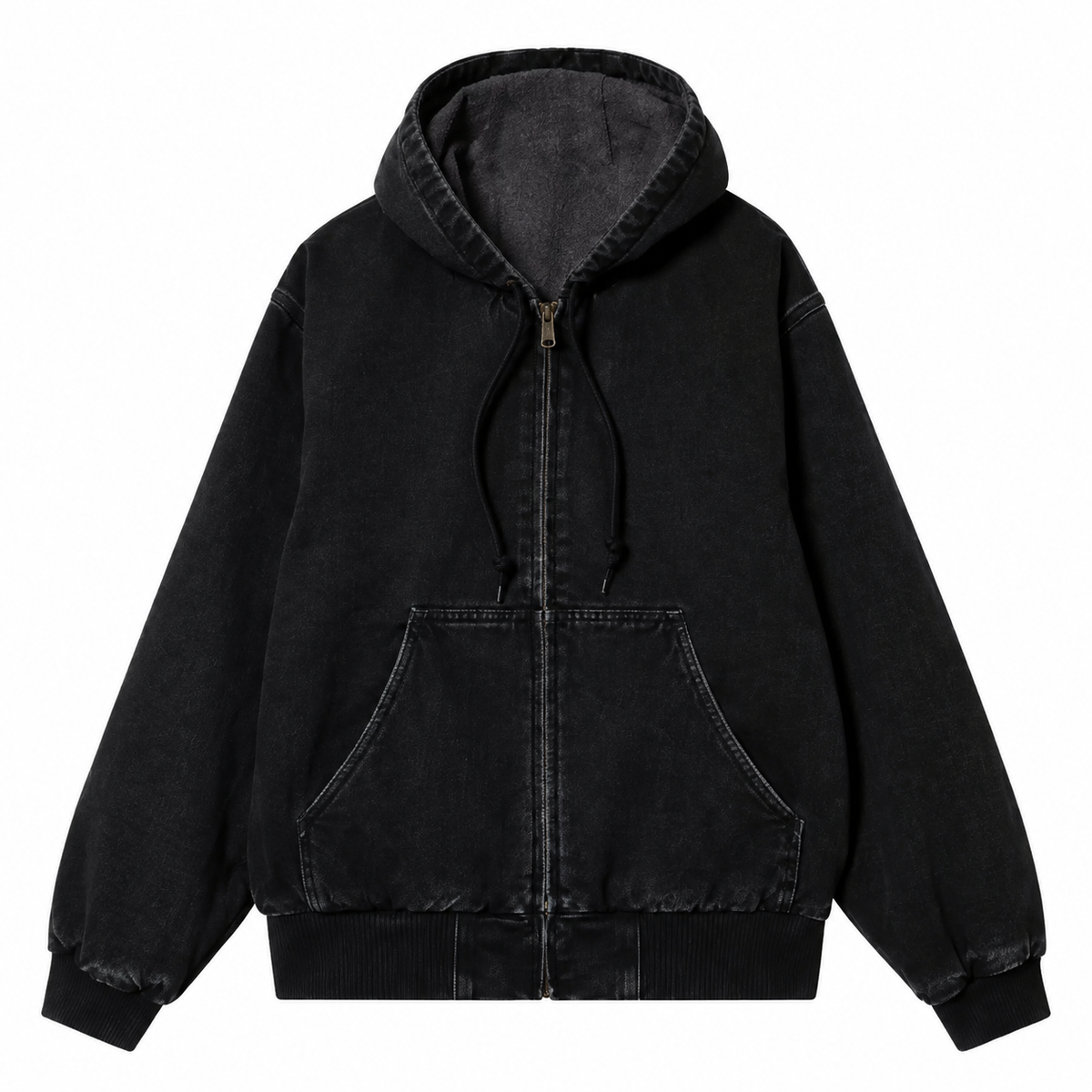 Men's Vintage Hooded Zip Jacket