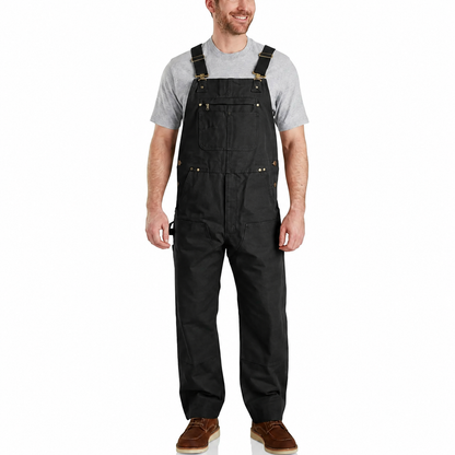 Men's Work Bib Overalls with Utility Pockets, Adjustable Straps and Multi Pocket Design
