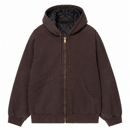 Men's Vintage Hooded Zip Jacket