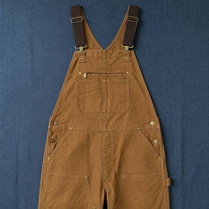 Men's Work Bib Overalls with Utility Pockets, Adjustable Straps and Multi Pocket Design