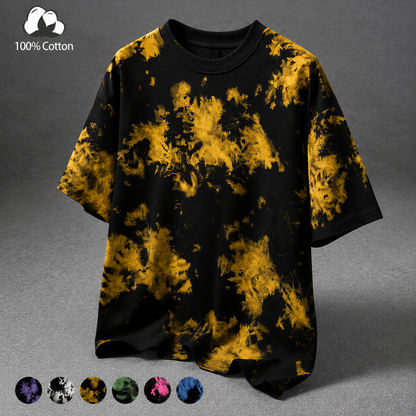 Unisex Vintage Tie-Dye T-Shirt for Summer Streetwear