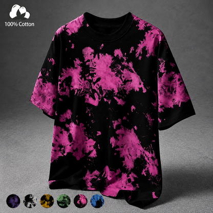 Unisex Vintage Tie-Dye T-Shirt for Summer Streetwear
