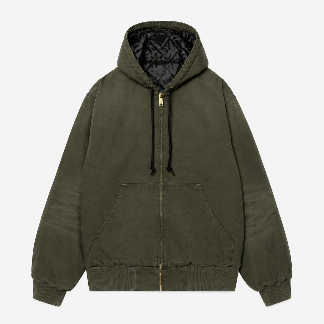 Men's Vintage Hooded Zip Jacket