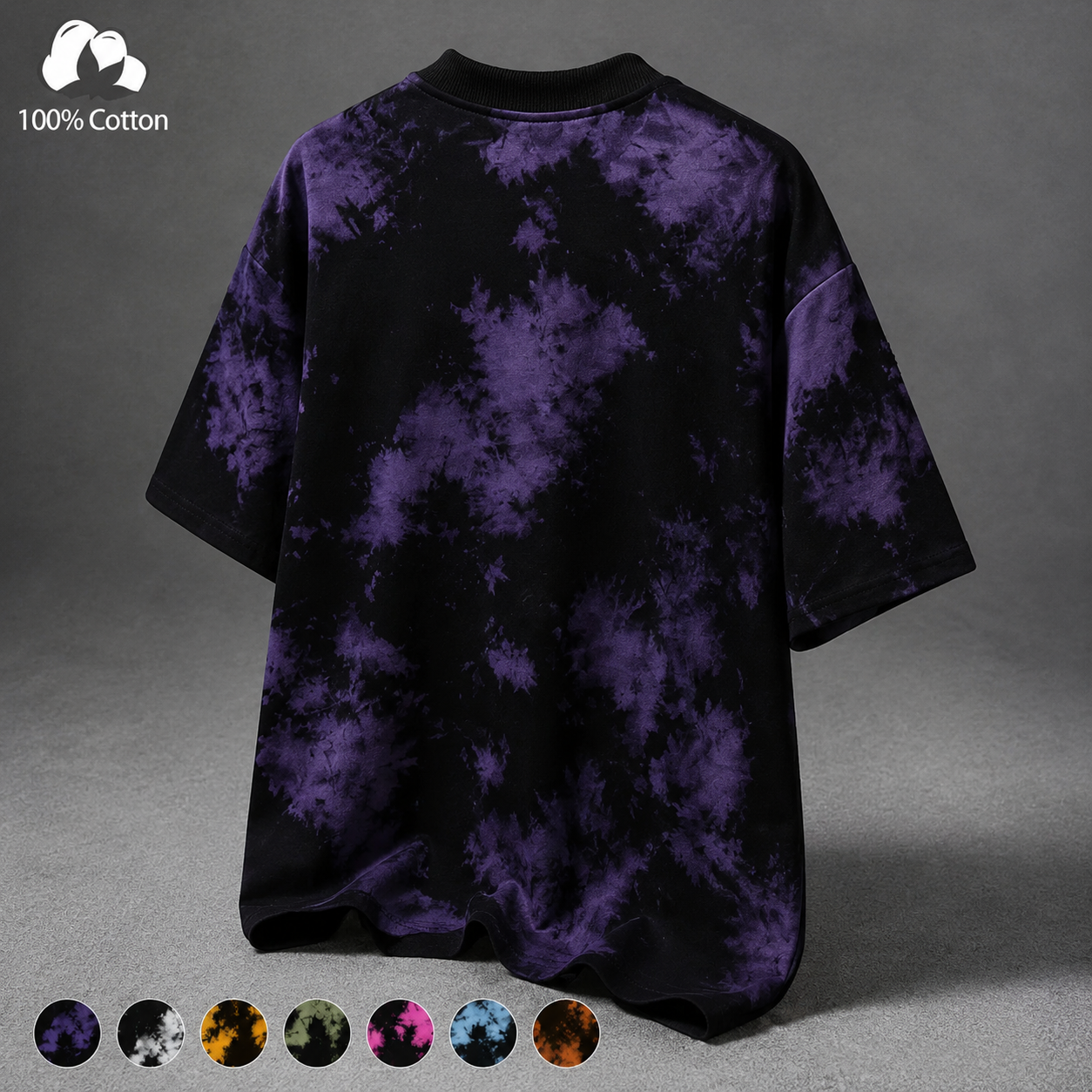 Unisex Vintage Tie-Dye T-Shirt for Summer Streetwear