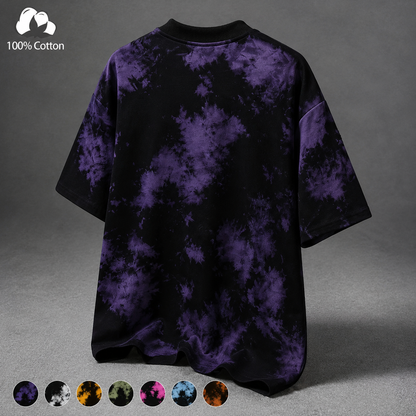 Unisex Vintage Tie-Dye T-Shirt for Summer Streetwear