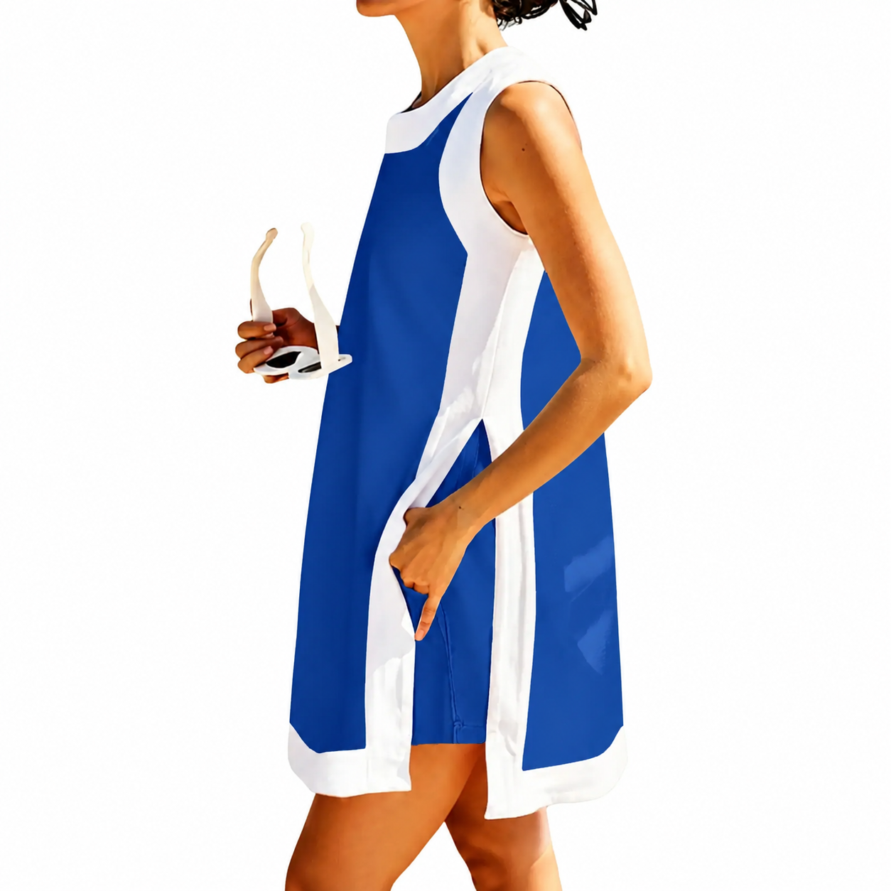 Women's Casual Color Block 2 Piece Set