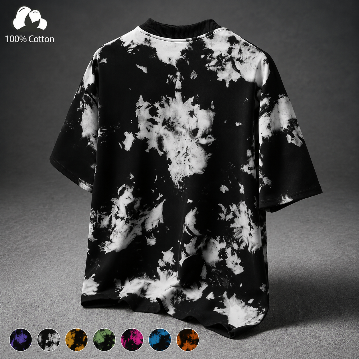 Unisex Vintage Tie-Dye T-Shirt for Summer Streetwear
