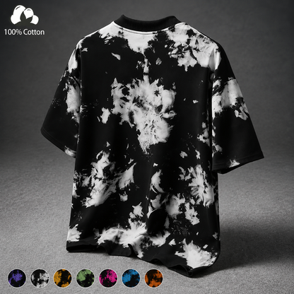 Unisex Vintage Tie-Dye T-Shirt for Summer Streetwear