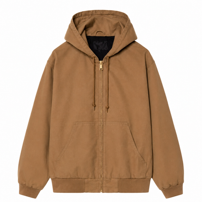 Men's Vintage Hooded Zip Jacket