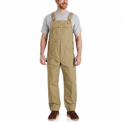 Men's Work Bib Overalls with Utility Pockets, Adjustable Straps and Multi Pocket Design