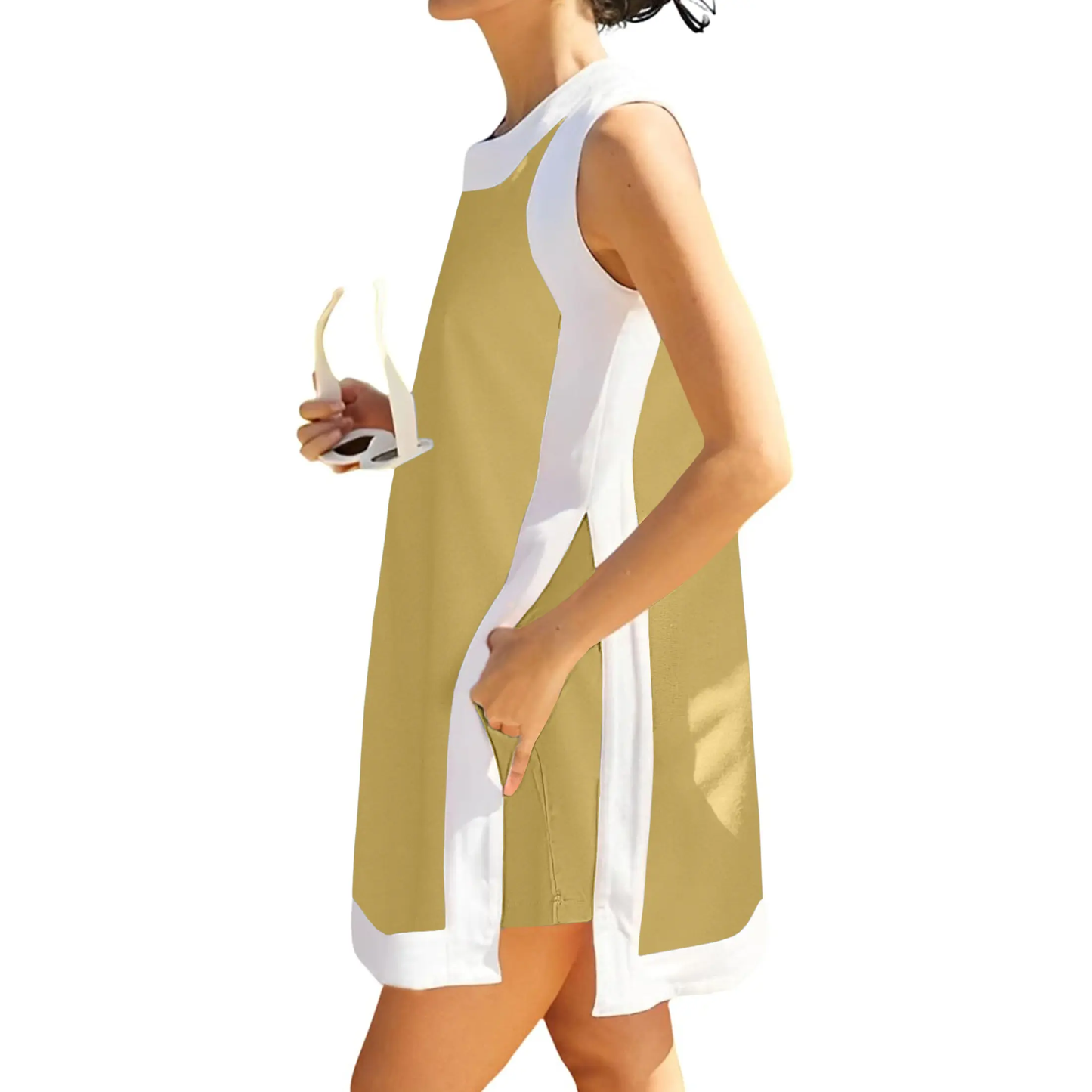 Women's Casual Color Block 2 Piece Set