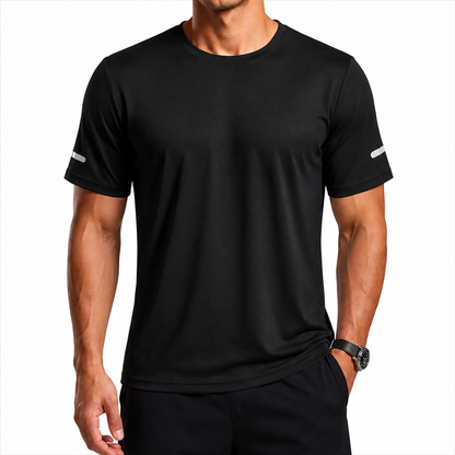 9-PACK Men's Print Reflective Stripe Sports T-Shirts
