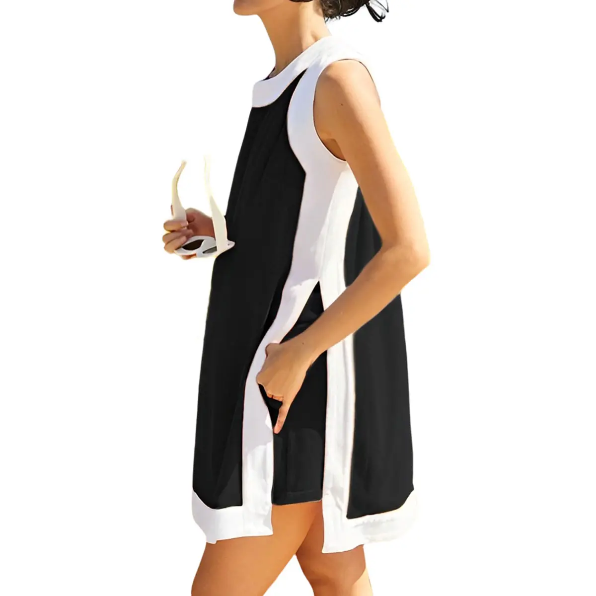 Women's Casual Color Block 2 Piece Set