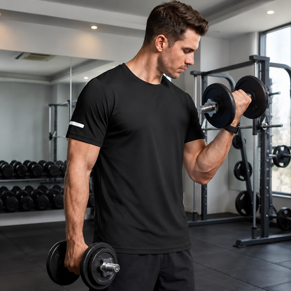 9-PACK Men's Print Reflective Stripe Sports T-Shirts