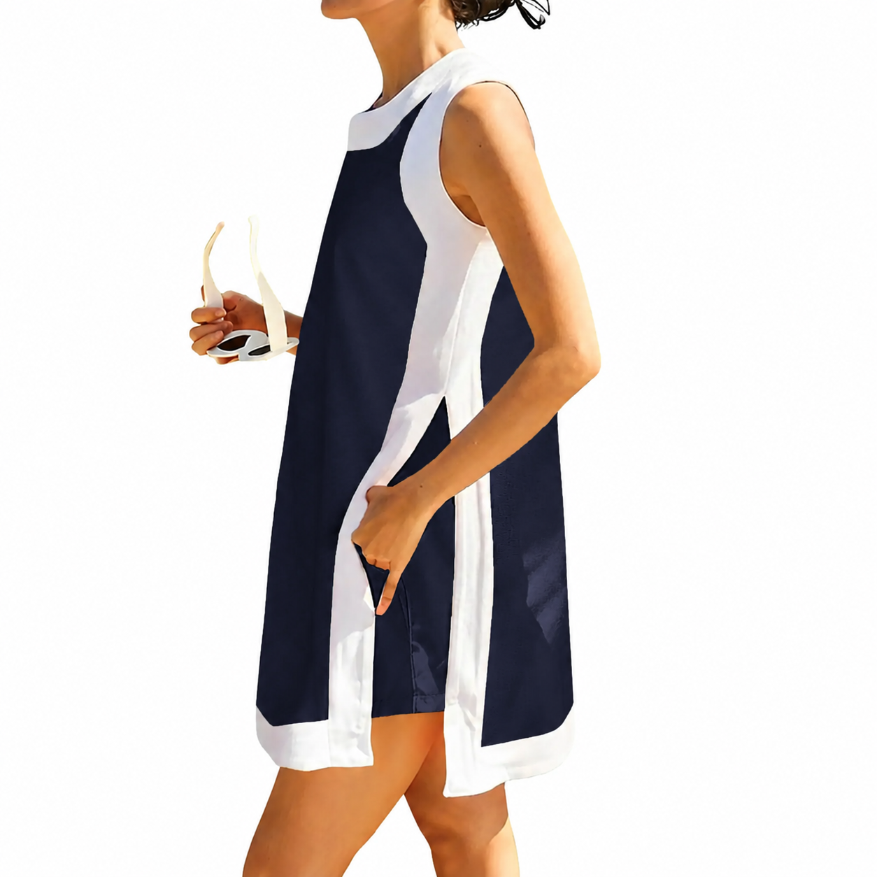 Women's Casual Color Block 2 Piece Set