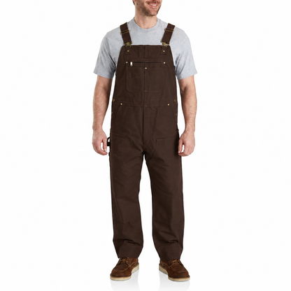 Men's Work Bib Overalls with Utility Pockets, Adjustable Straps and Multi Pocket Design