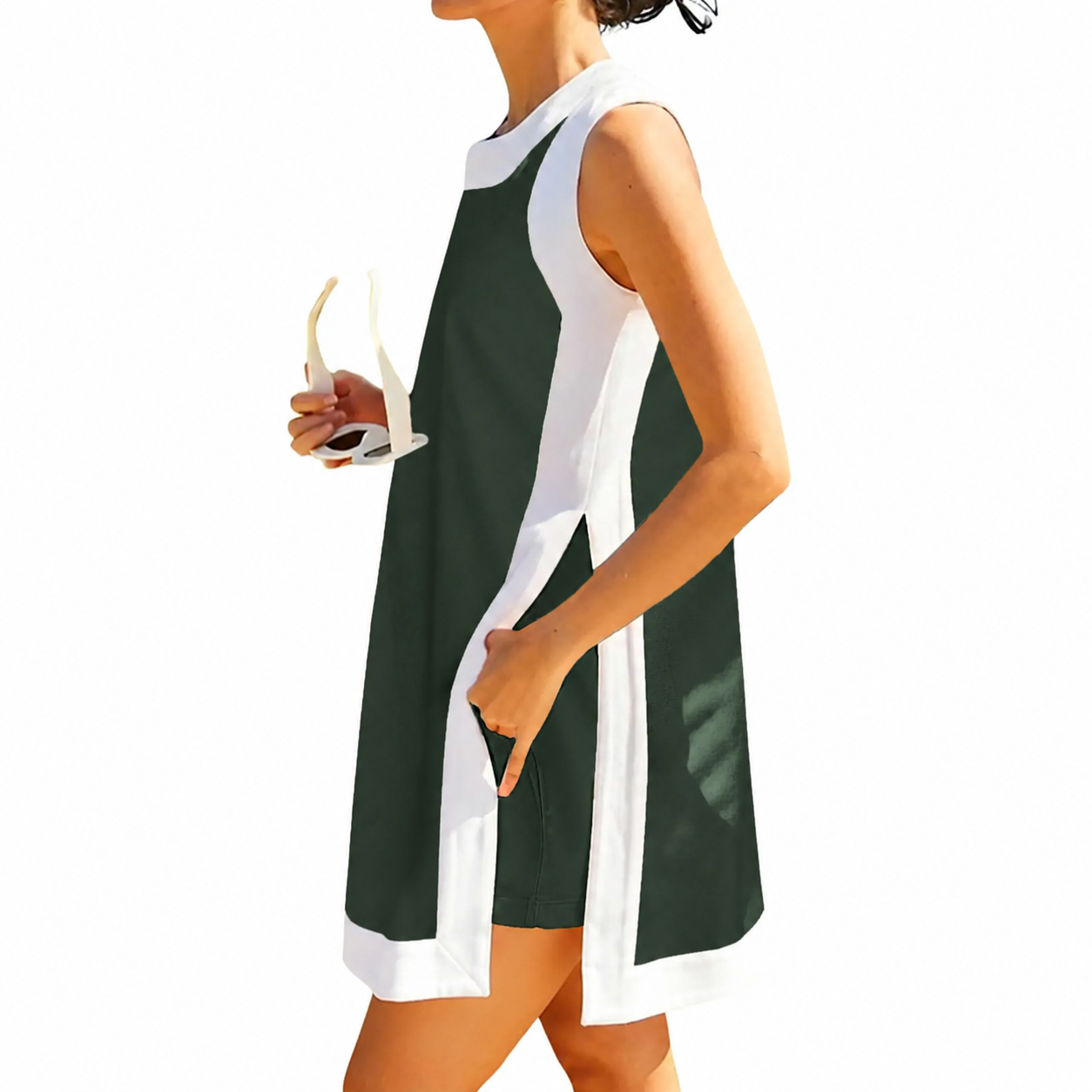Women's Casual Color Block 2 Piece Set